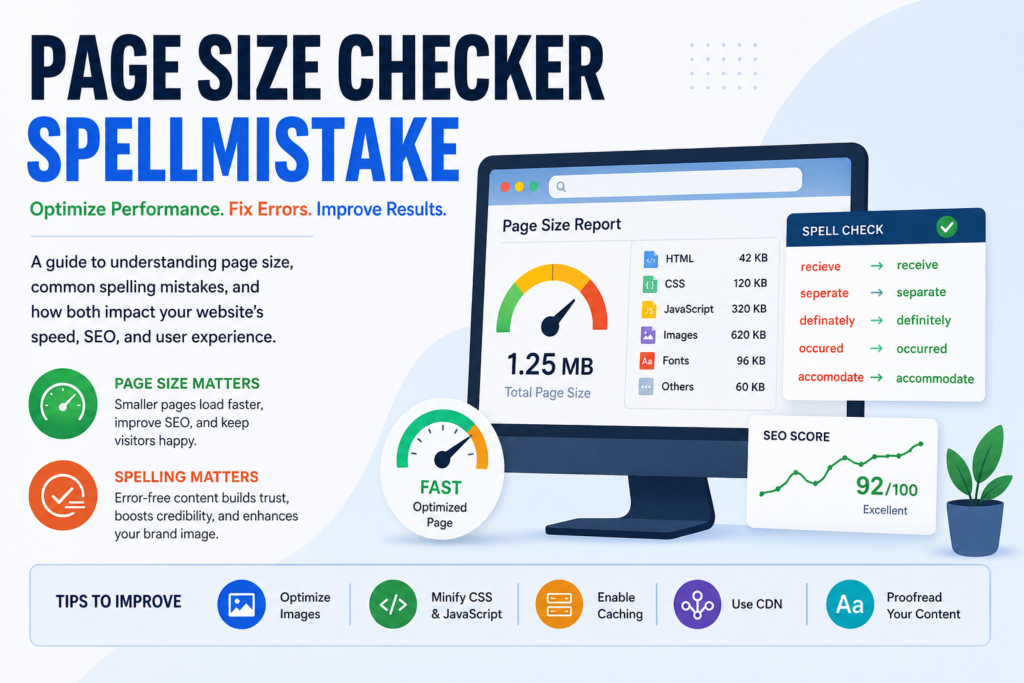 Page Size Checker Spellmistake